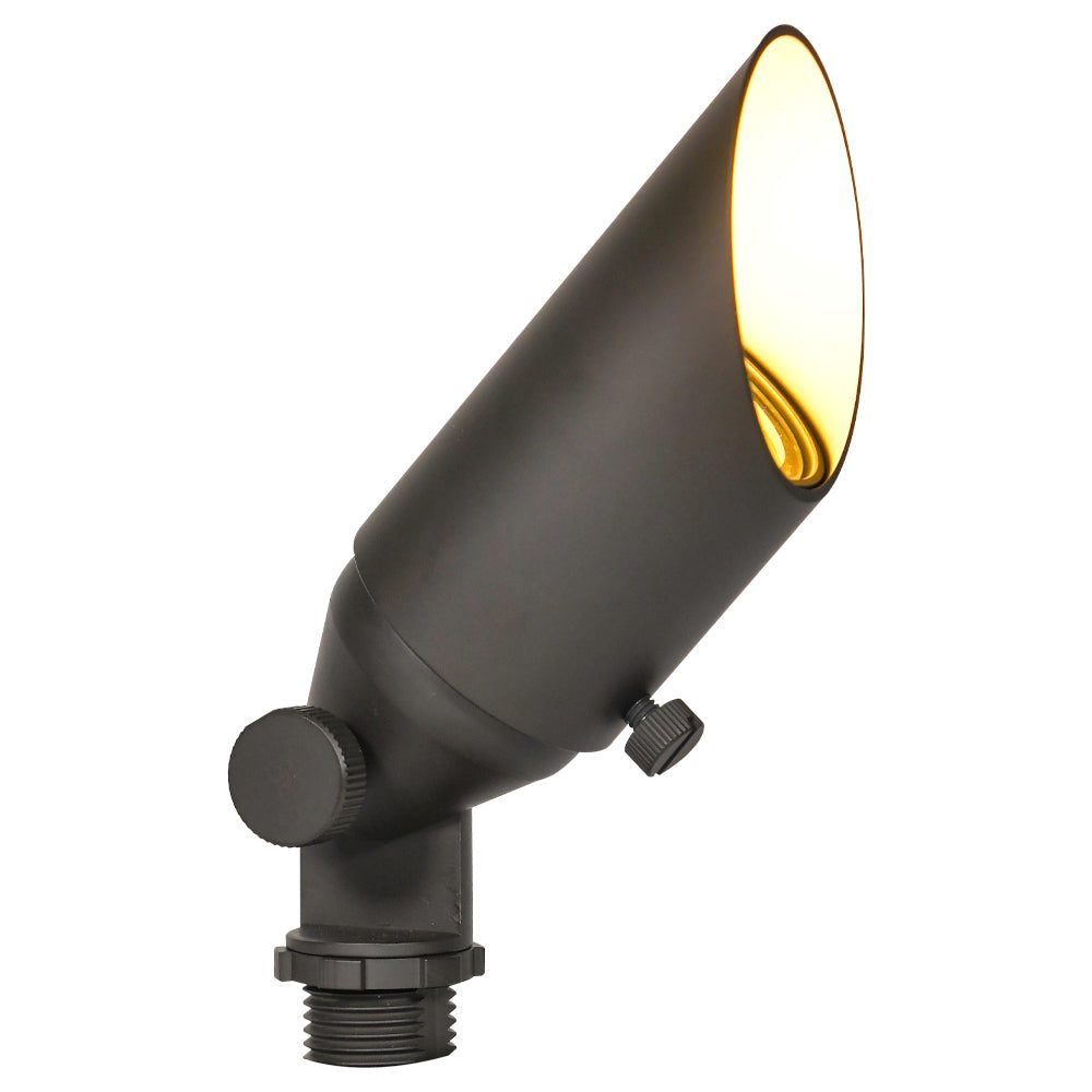 SPB10Cast Brass Spot Light | 8W Integrated LED Low Voltage Landscape Light - Sun Bright Lighting
