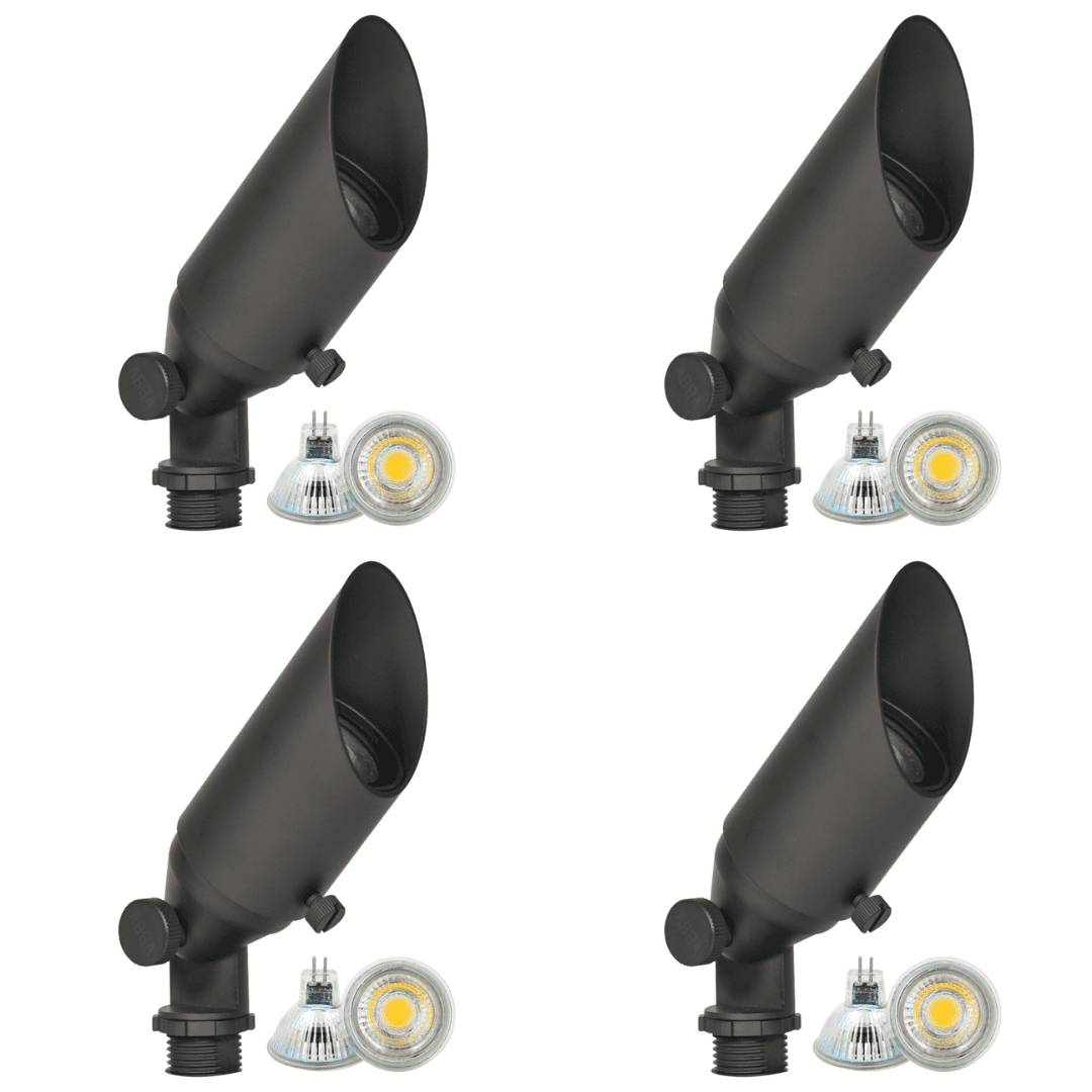 SPB11 4x/8x/12x Package Low Voltage Small Directional Bullet Light Outdoor Landscape Spotlight With 2.5W 3000K Bulb