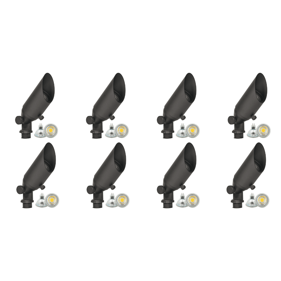 SPB11 4x/8x/12x Package Low Voltage Small Directional Bullet Light Outdoor Landscape Spotlight With 2.5W 3000K Bulb