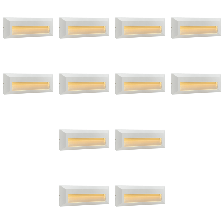 STA04 4x/8x/12x Package 3+3W 3CCT 3000K/4000K/5000K Low Voltage Cast Aluminum Rectangular Surface Mount LED Step or Deck Light