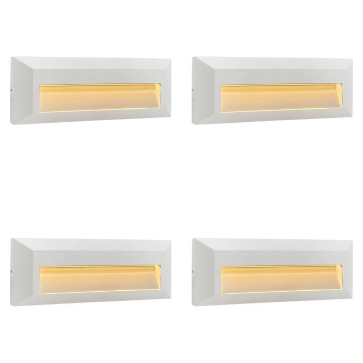 STA04 4x/8x/12x Package 3+3W 3CCT 3000K/4000K/5000K Low Voltage Cast Aluminum Rectangular Surface Mount LED Step or Deck Light