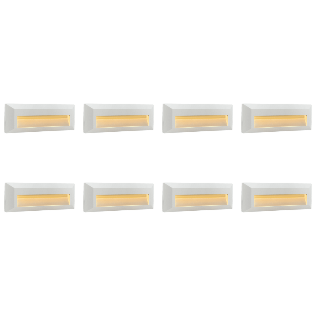 STA04 4x/8x/12x Package 3+3W 3CCT 3000K/4000K/5000K Low Voltage Cast Aluminum Rectangular Surface Mount LED Step or Deck Light