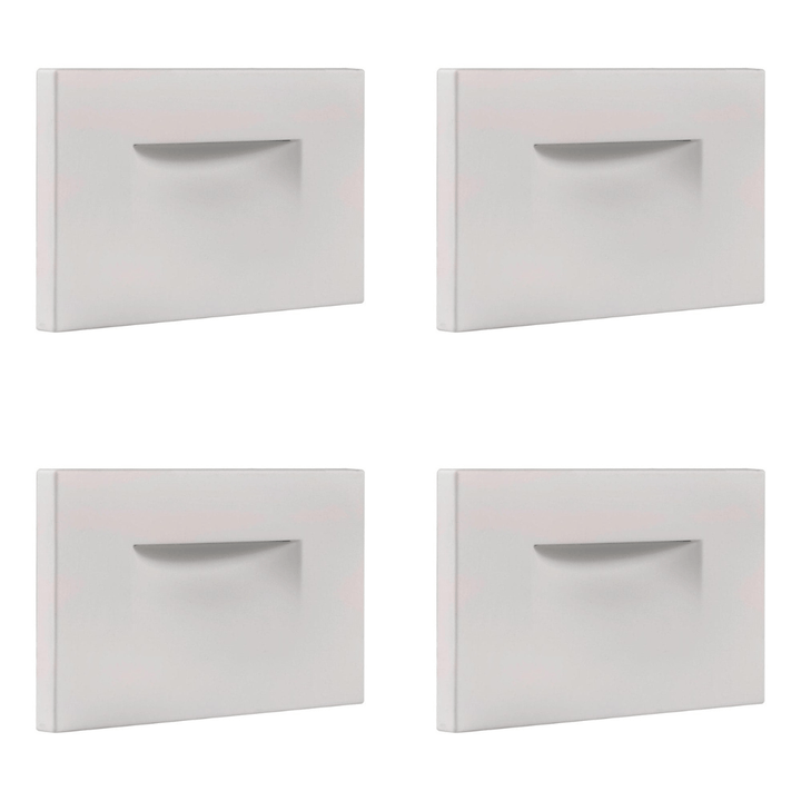 STA07 4x/8x/12x Package 3W 3CCT Rectangular Waterproof Horizontal LED Stairs Step Light Fixture
