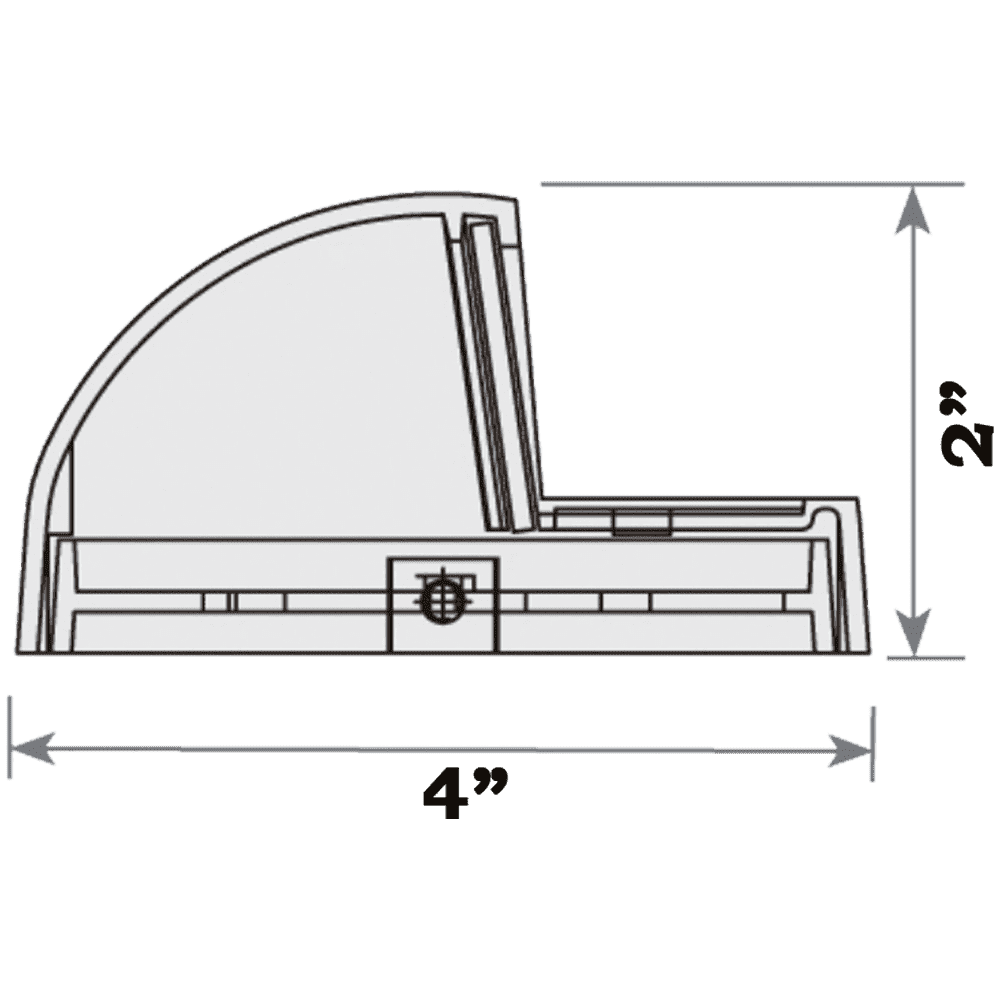 STA09 LED Round Aluminum Deck Light Surface Mount Low Voltage Landscape Lighting.