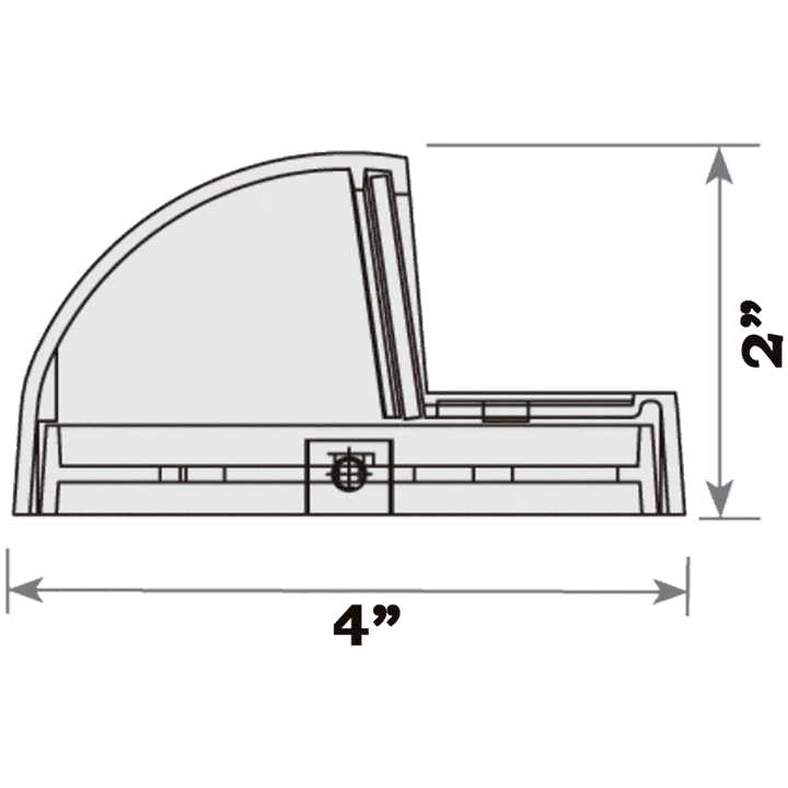 STA09 LED Round Aluminum Deck Light Surface Mount Low Voltage Landscape Lighting.