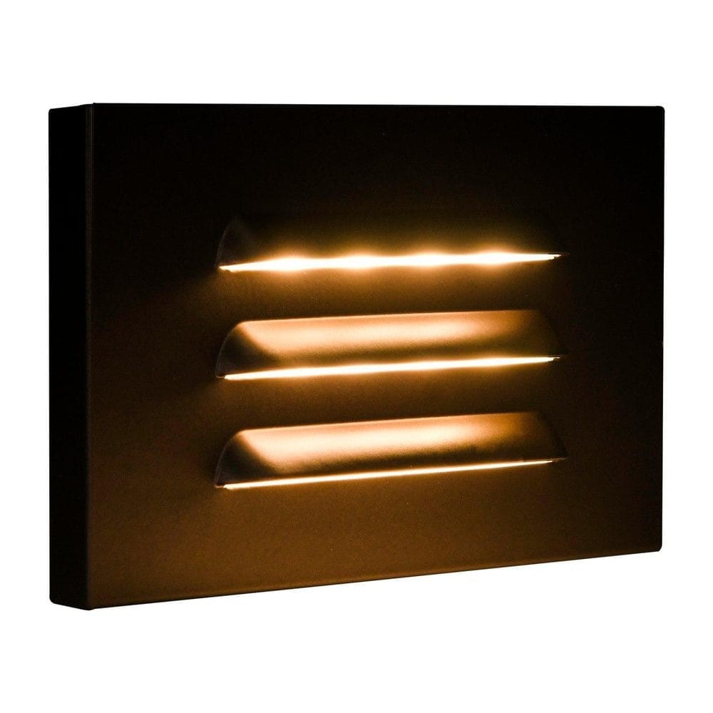 STA11 3.5W Rectangular Waterproof Horizontal LED Step Light Wall Lighting Fixture - Kings Outdoor Lighting