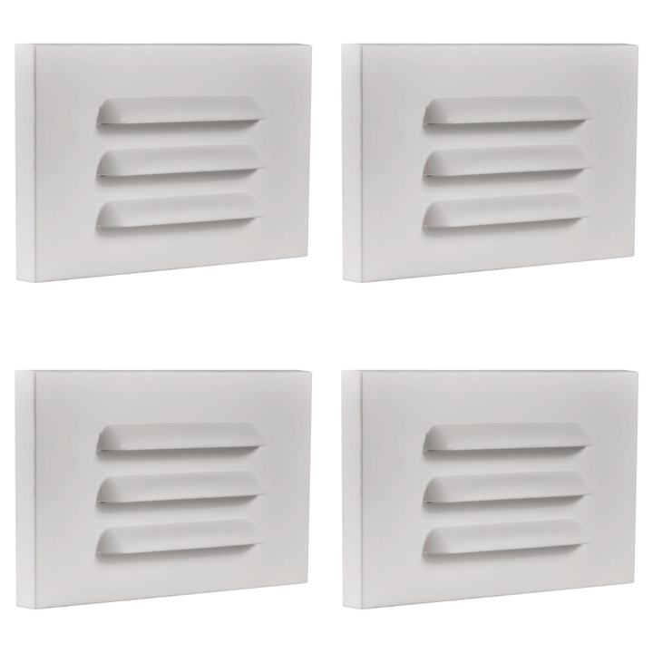 STA11 4x/8x/12x Package 3.5W 3000K Warm White Integrated Rectangular Waterproof Horizontal LED Step Light Wall Lighting Fixture