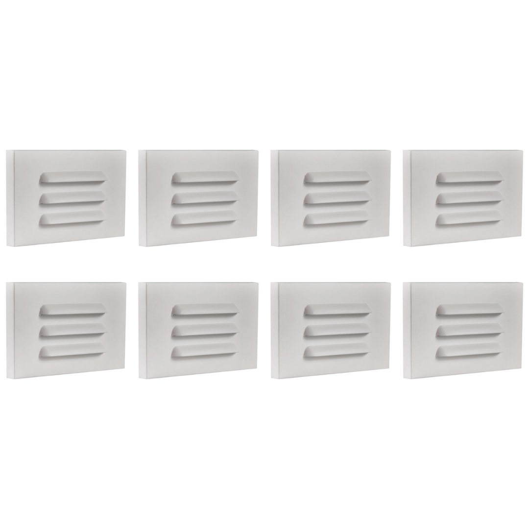 STA11 4x/8x/12x Package 3.5W 3000K Warm White Integrated Rectangular Waterproof Horizontal LED Step Light Wall Lighting Fixture