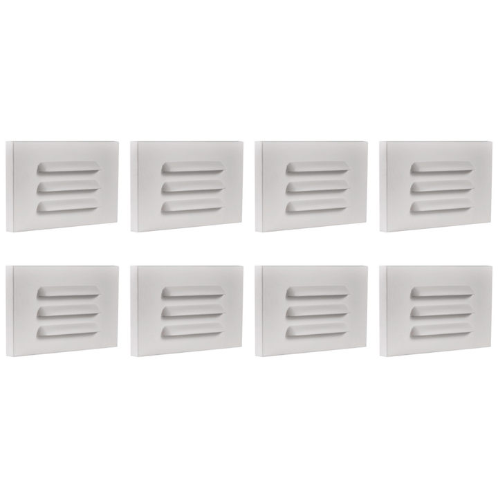 STA11 4x/8x/12x Package 3.5W 3000K Warm White Integrated Rectangular Waterproof Horizontal LED Step Light Wall Lighting Fixture