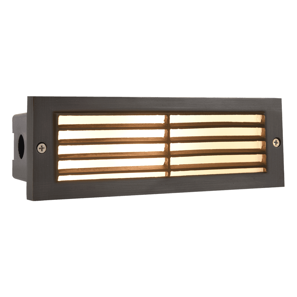 STB03 Louver Horizontal LED Brick Lights Warm White Edge Step Lighting - Kings Outdoor Lighting