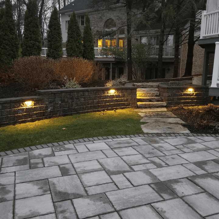 STB01 1W Small Low Voltage Hardscape Paver Light Retaining Wall LED Step Lighting.