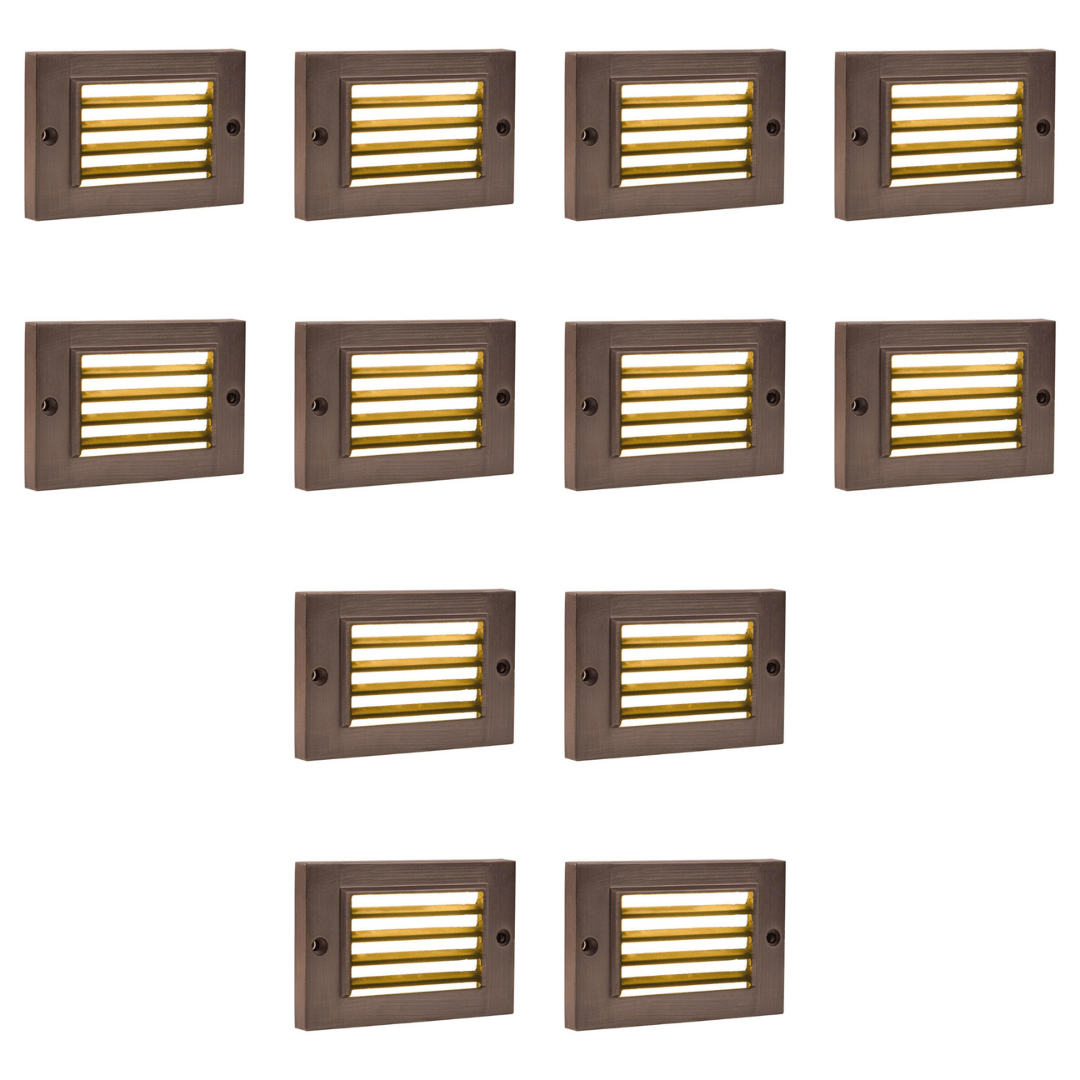 STB07 4x/8x/12x Package 2W LED Surface Mounted Horizontal Outdoor & Indoor Step Light