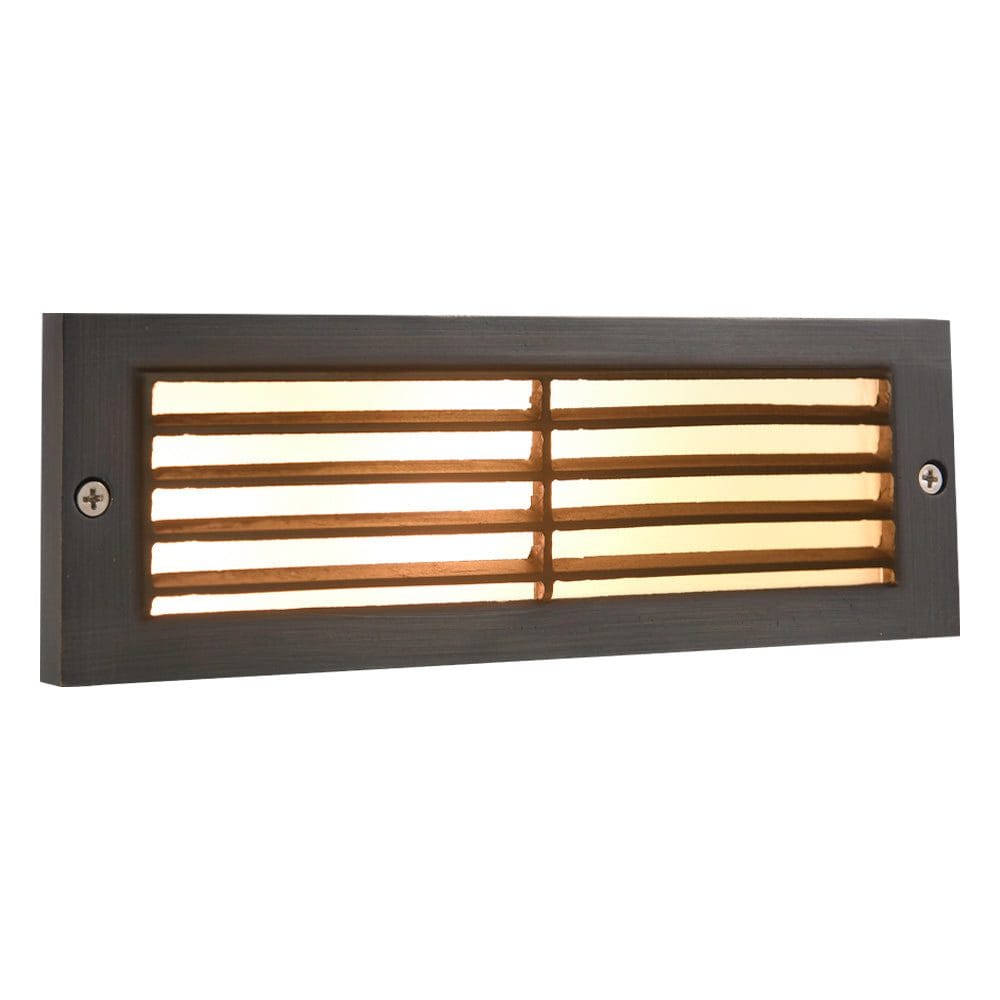 STB08 Cast Brass Step Light | 4W Integrated LED Low Voltage Landscape Light - Sun Bright Lighting