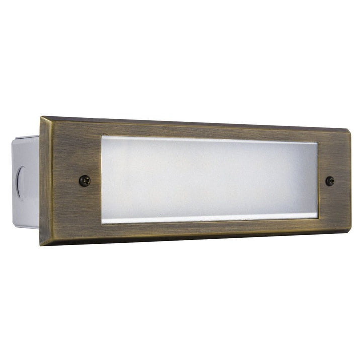 STB10 Cast Brass Step Light | 3W Integrated LED Low Voltage Landscape Light - Sun Bright Lighting