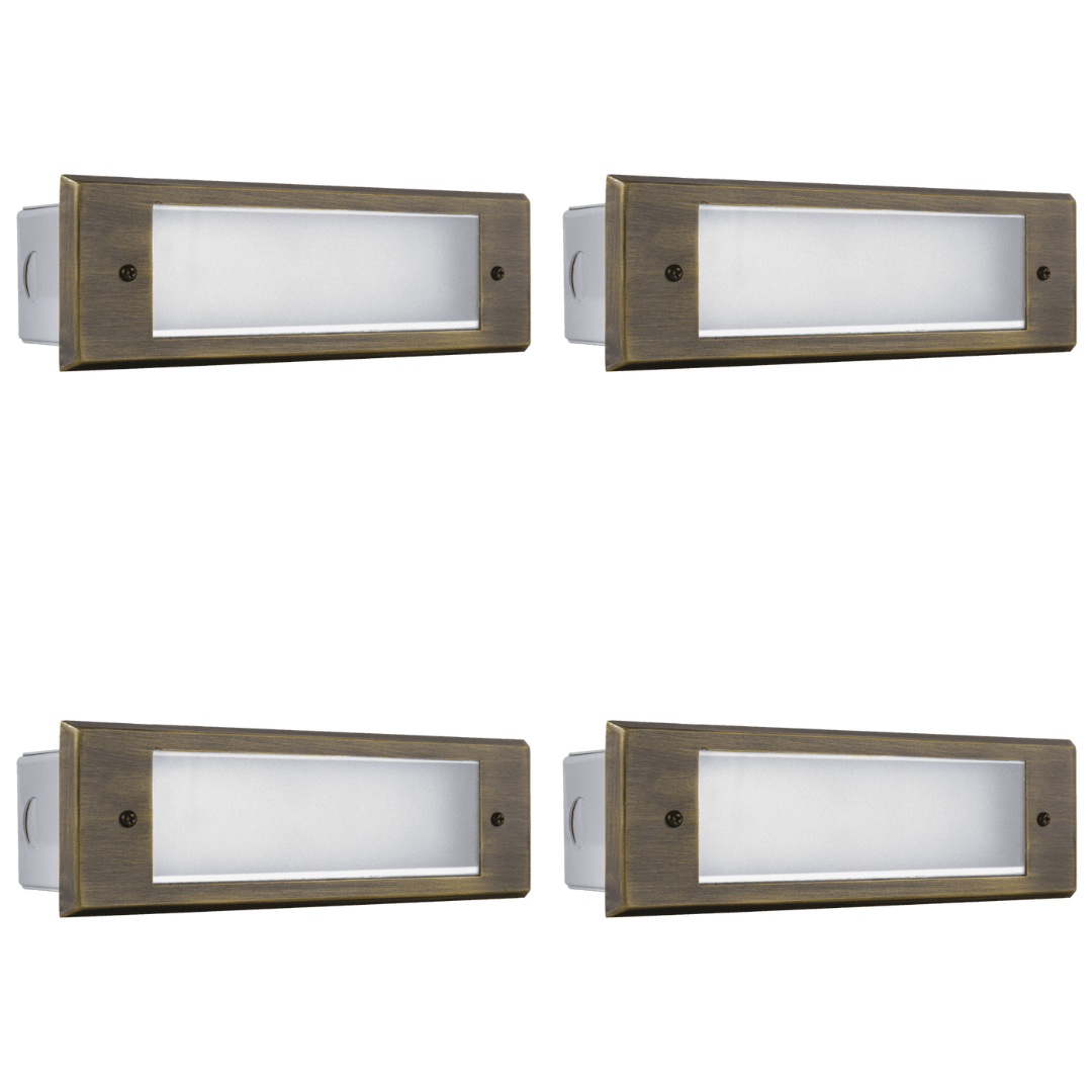 STB10 4x/8x/12x Package 3W LED Indoor Outdoor Horizontal Step Light Low Voltage Lighting