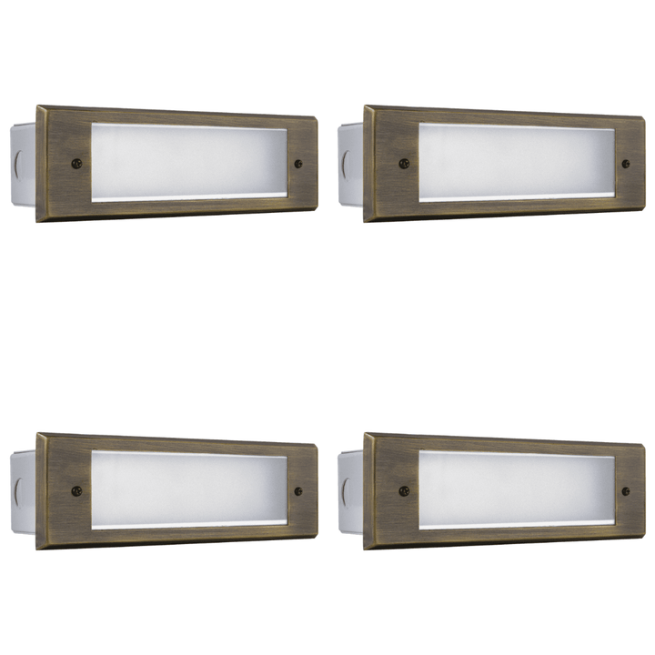 STB10 4x/8x/12x Package 3W LED Indoor Outdoor Horizontal Step Light Low Voltage Lighting