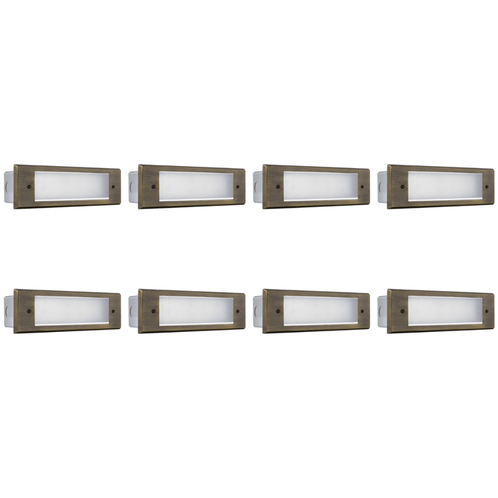 STB10 4x/8x/12x Package 3W LED Indoor Outdoor Horizontal Step Light Low Voltage Lighting