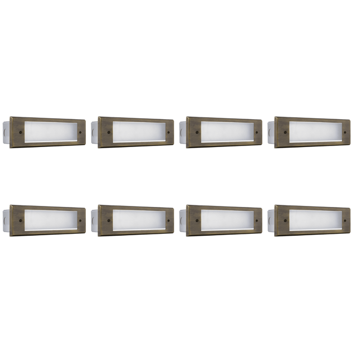 STB10 4x/8x/12x Package 3W LED Indoor Outdoor Horizontal Step Light Low Voltage Lighting