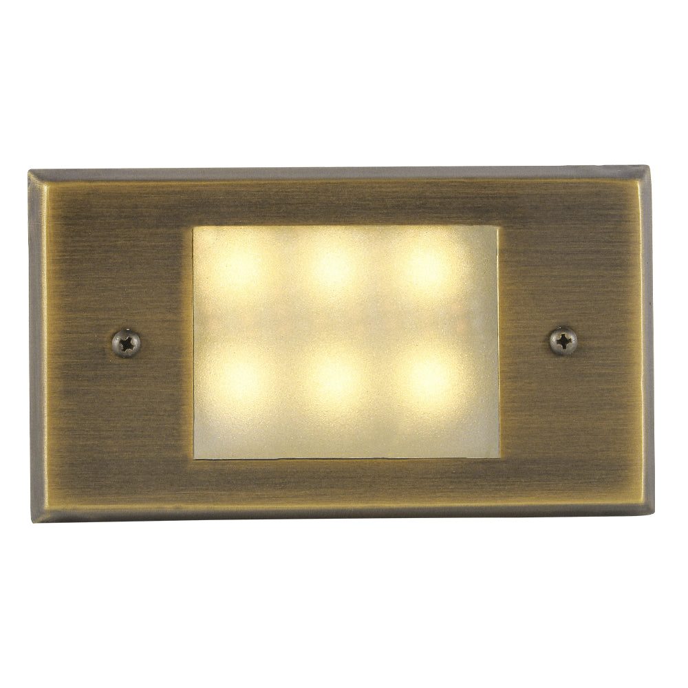 STB11 Cast Brass Step Light | 1.5W Integrated LED Low Voltage Landscape Light - Sun Bright Lighting