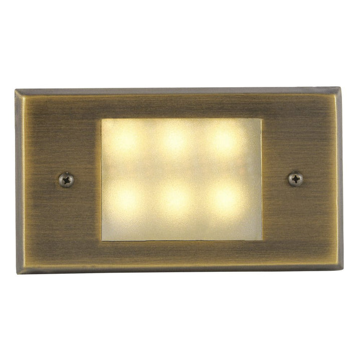 STB11 Cast Brass Step Light | 1.5W Integrated LED Low Voltage Landscape Light - Sun Bright Lighting