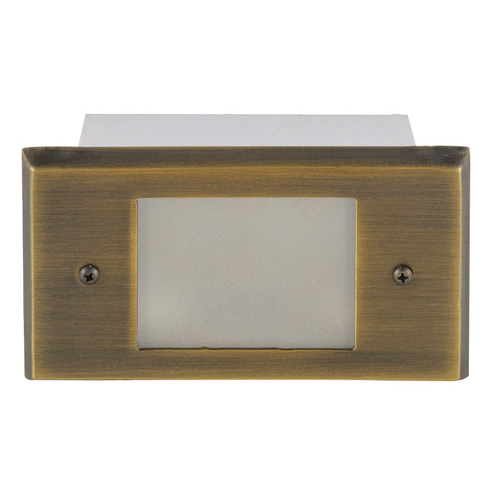 STB11 Cast Brass Step Light | 1.5W Integrated LED Low Voltage Landscape Light - Sun Bright Lighting