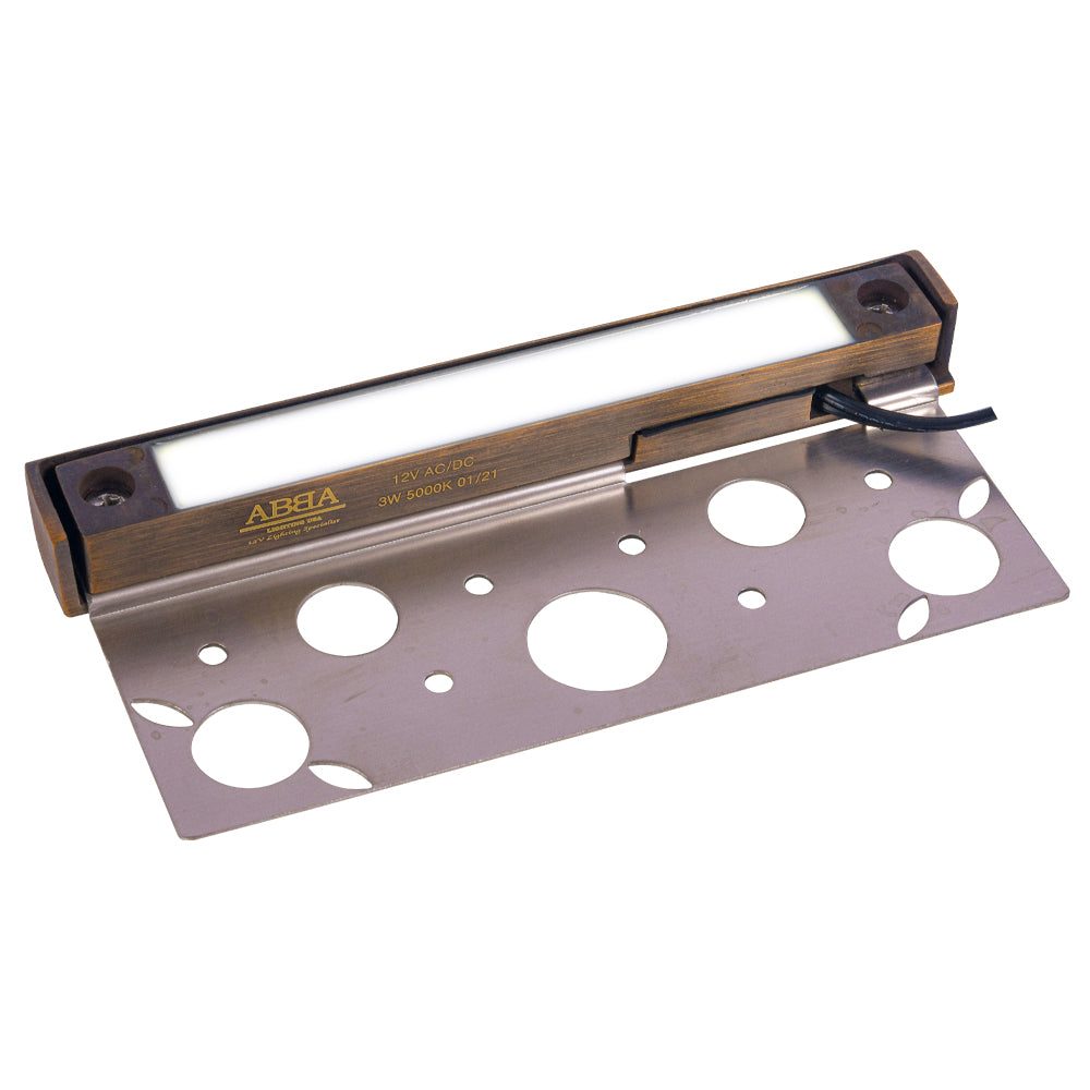 STB12 Cast Brass Hardscape Light | 3W Integrated LED 12V Low Voltage L