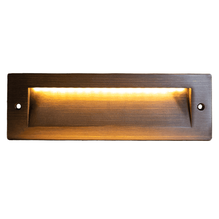 STB18 4x/8x/12x Package 3W LED Cast Brass Outdoor Horizontal Modern Step Light Low Voltage Lighting