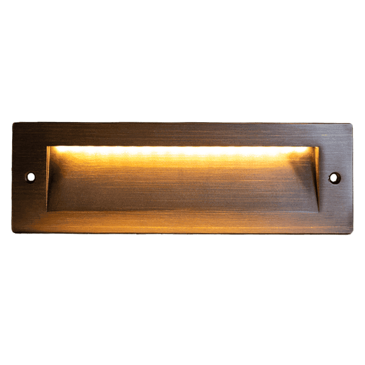 STB18 4x/8x/12x Package 3W LED Cast Brass Outdoor Horizontal Modern Step Light Low Voltage Lighting