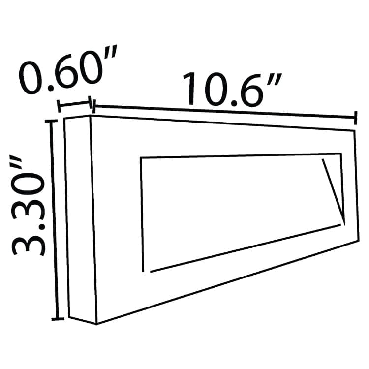 STB18 3W LED Cast Brass Outdoor Horizontal Modern Step Light Low Voltage Lighting