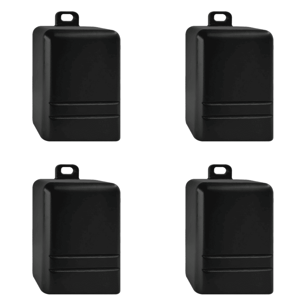 Outdoor Landscape Lighting LED 12V Low Voltage STB19 4x/8x/12x Package LED Cast Brass Deck Step Light Surface Mount 12V Low Voltage Landscape Lighting Black 4 Pack