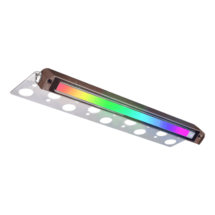 STBR06 4x/8x/12x Package 12 Inch 5W RGBW LED Retaining Wall Lights, Hardscape Color Changing 12V-24V Low Voltage Landscape Lights