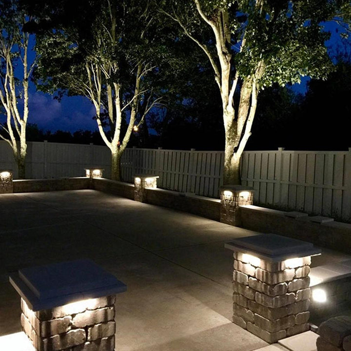 STB12 Brass LED Retaining Wall Light Low Voltage Hardscape Paver Lighting.