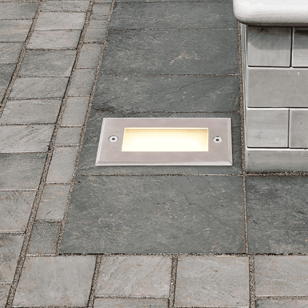 STS02 Outdoor Recessed Brick Wall Light LED Step/ Stair Lighting Fixture.