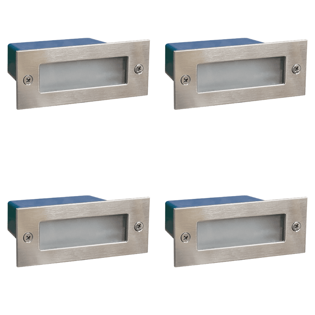 STS02 4x/8x/12x Package Outdoor Recessed Brick Wall Light LED Step/ Stair Lighting Fixture