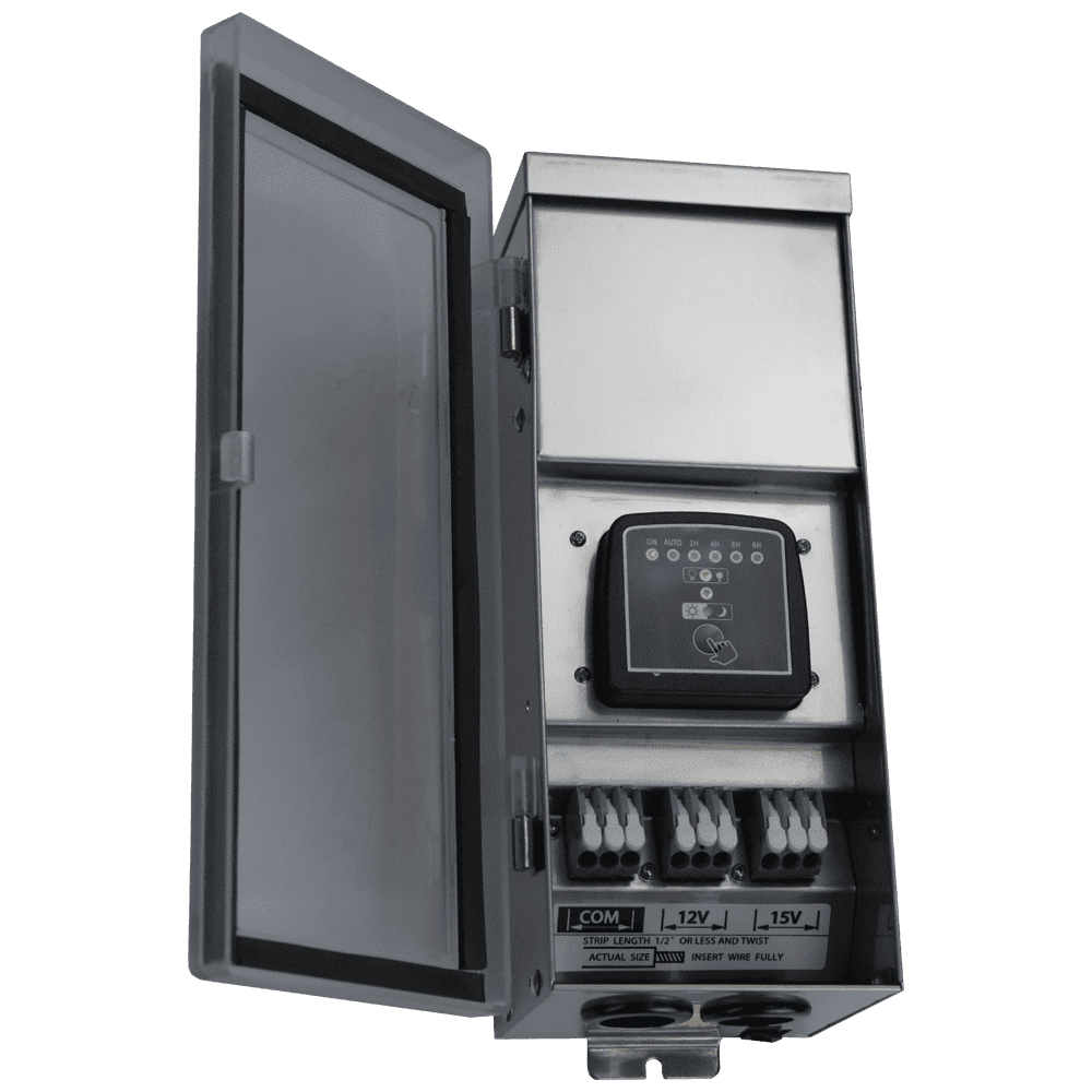 STS300 300W Digital 12V, 15V Low Voltage Transformer with Photocell & Timer IP65.