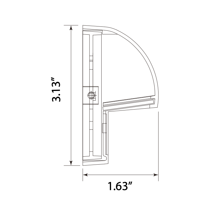 Rein Brown Brass Deck Light