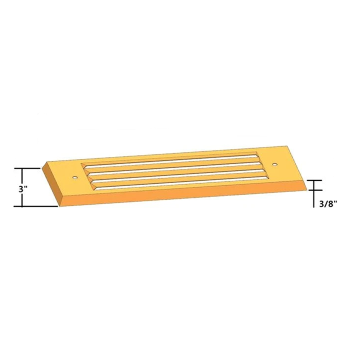 STBP04 Tulay Antique Brass Louvered Step Light Low Voltage Landscape Lighting