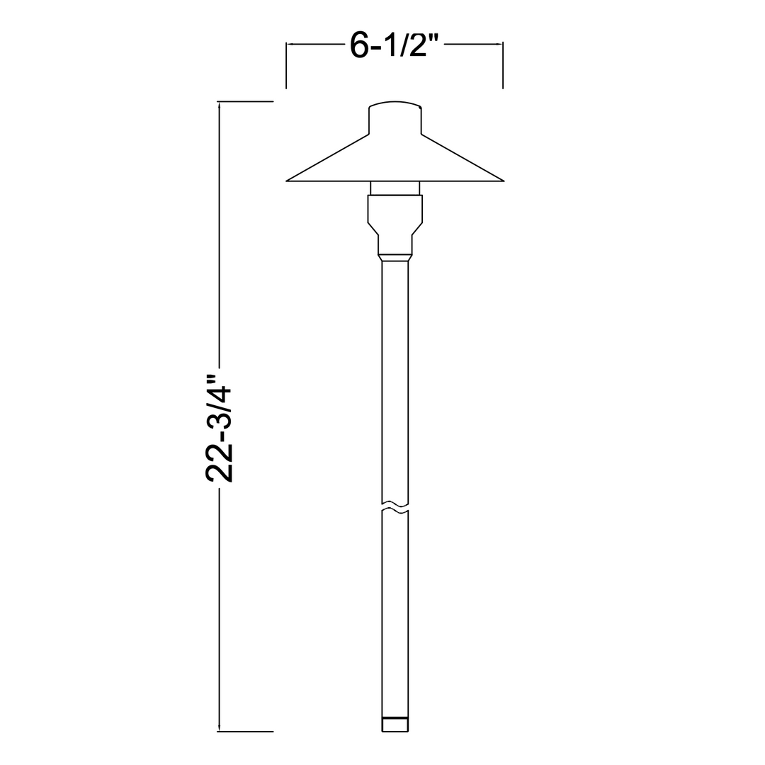 BPLP08 Tulay BH 18" Antique Brass Path Light 4x/8x/12x G4 2W Dimmable 2700K Package Low Voltage Landscape Lighting