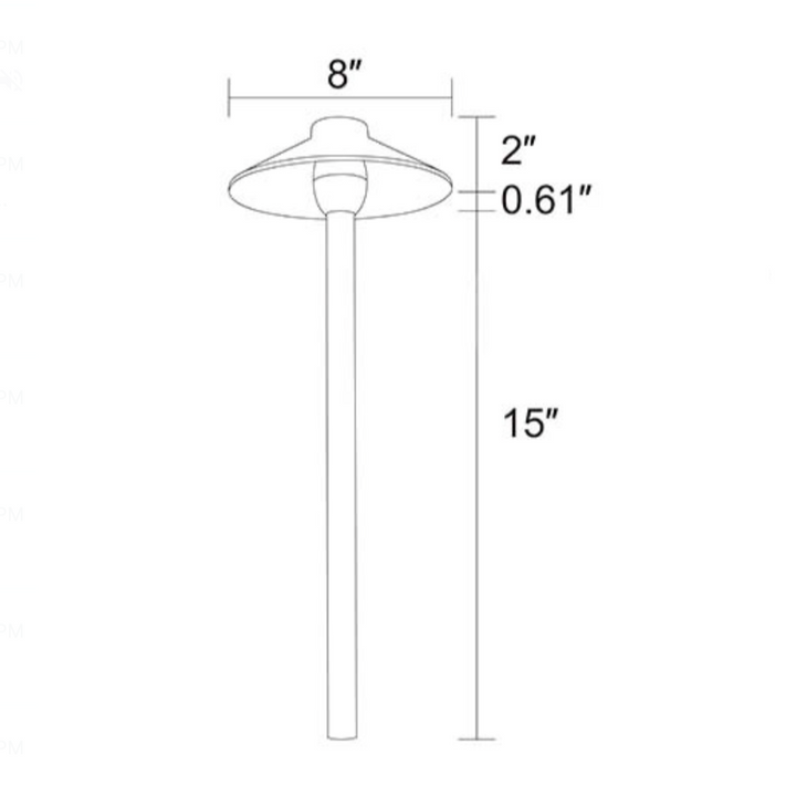 BPLP04 Rein Brown Brass Path Light 4x/8x/12x G4 2W Dimmable 2700K Package Low Voltage Outdoor Lighting