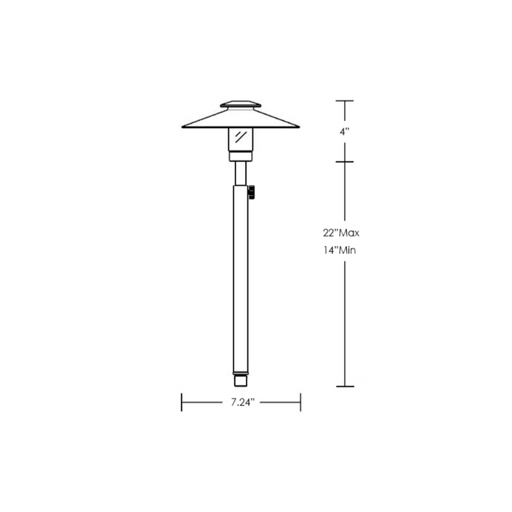 Stelvio Black Brass Adjustable Path Light Low Voltage Outdoor Lighting