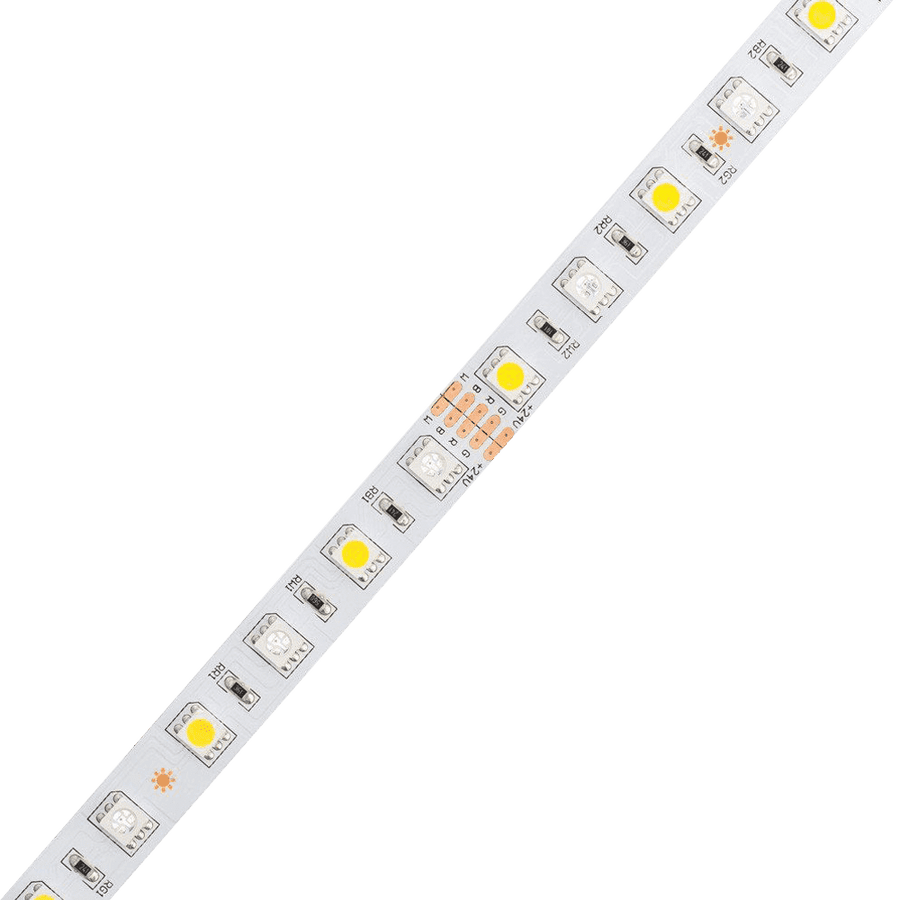 Strip Light RGBW 5050 3.5W/ft DC24V Low Voltage LED Outdoor IP65 UL SMD Tape Light