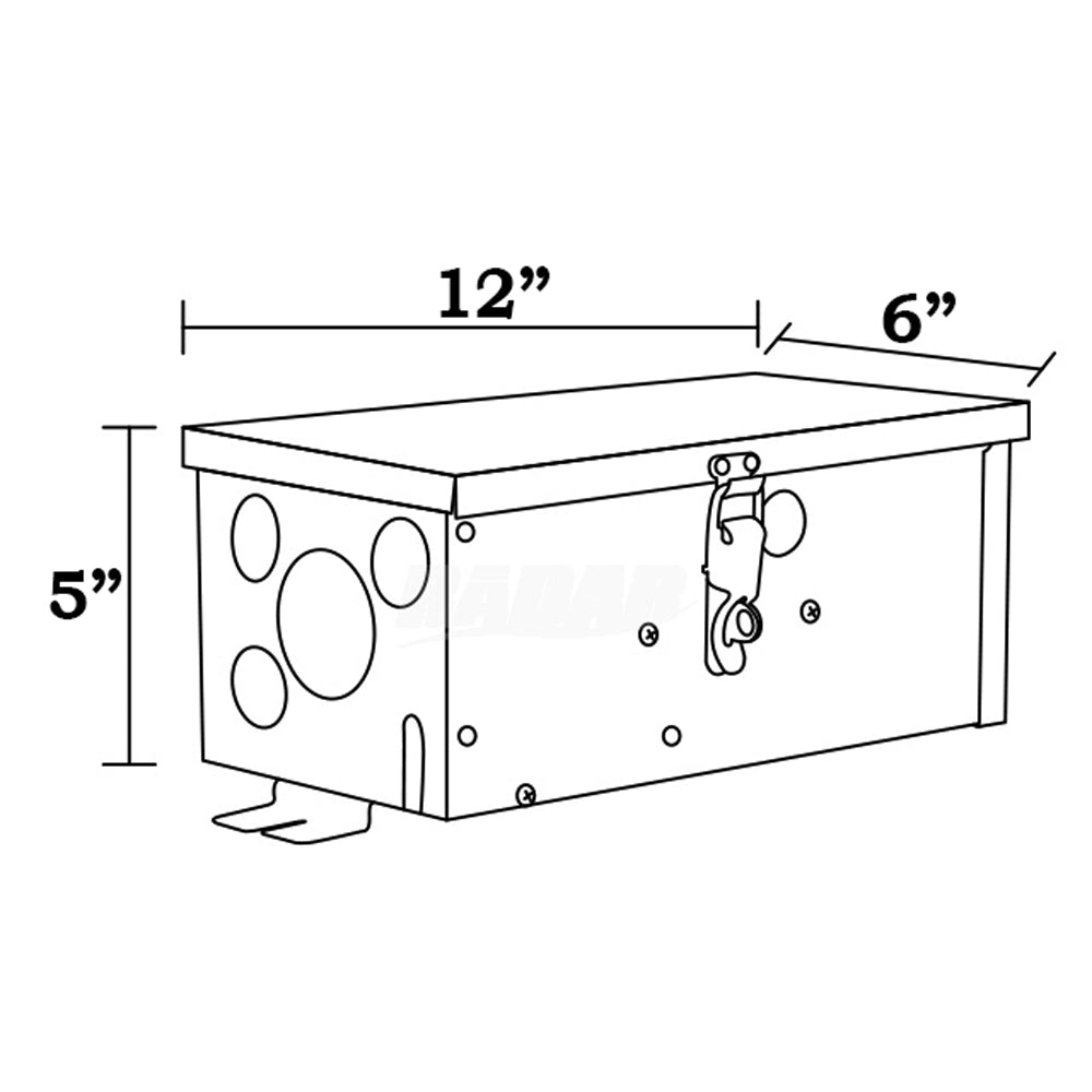 TSR300 AC 300W Manual Stainless Steel Transformer | Low Voltage Power Supply - Sun Bright Lighting