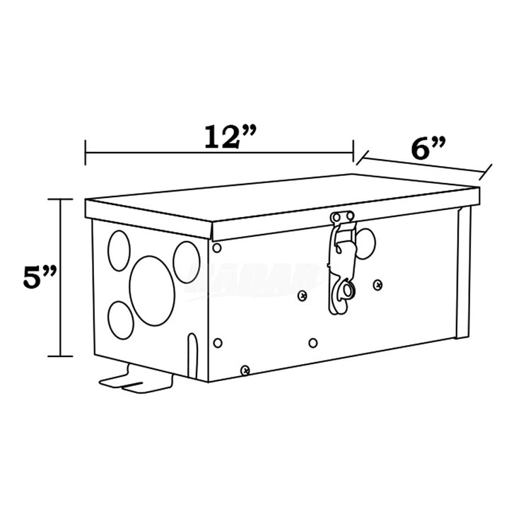 TSR300 AC 300W Manual Stainless Steel Transformer | Low Voltage Power Supply - Sun Bright Lighting