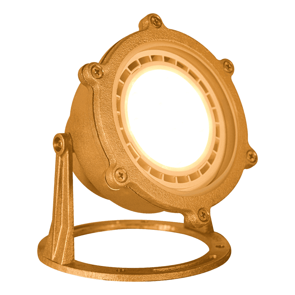 ULB02 Cast Brass PAR36 LED Low Voltage Underwater Pond Light IP68 Waterproof - Kings Outdoor Lighting