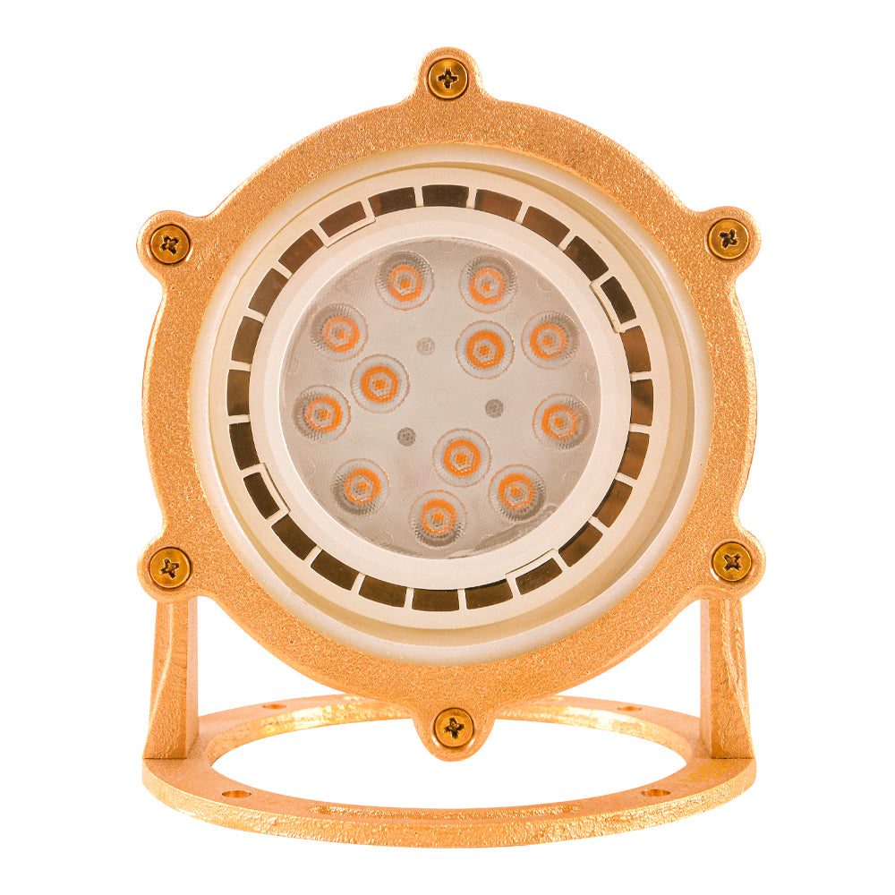 ULB02 Cast Brass Underwater Pond Light | Lamp Ready Low Voltage Landscape Light - Sun Bright Lighting