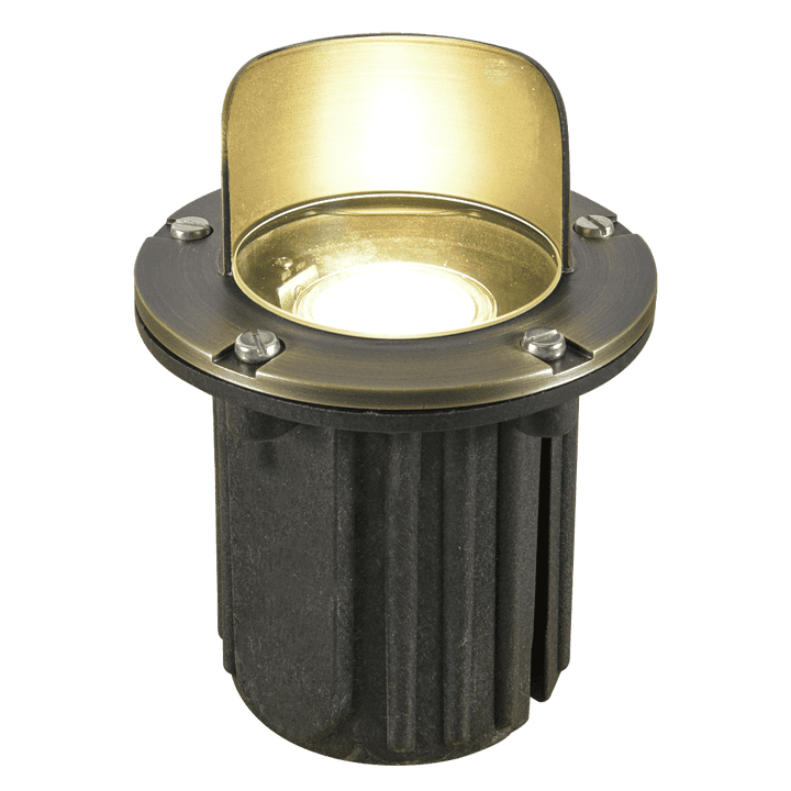 UNB03 Cast Brass Low Voltage Shielded LED In-ground Light IP65 Waterproof - Kings Outdoor Lighting