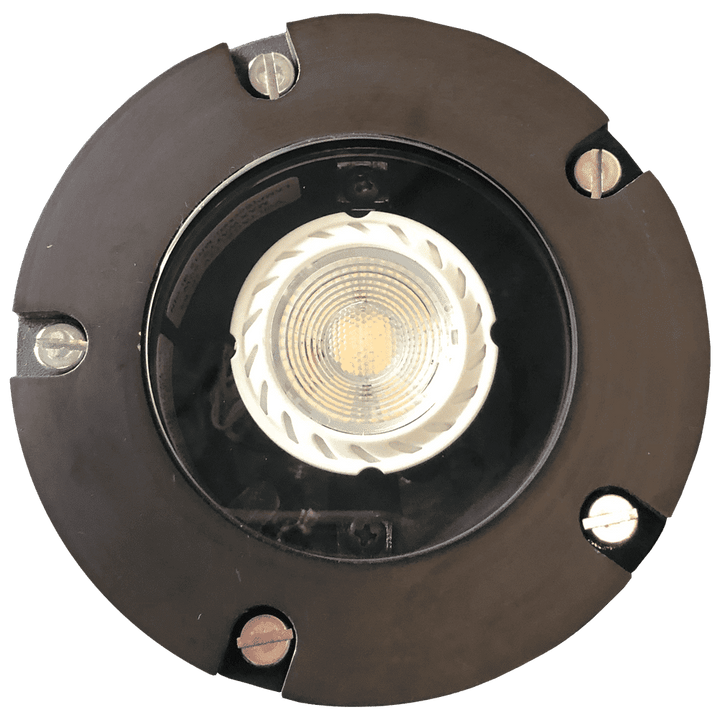 UNB04 Cast Brass Low Voltage Round LED In-ground Light IP65 Waterproof.