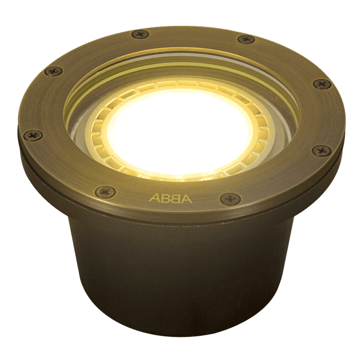 UNB08 Cast Brass Low Voltage Commercial PAR36 LED In-ground Light IP65 Waterproof - Kings Outdoor Lighting