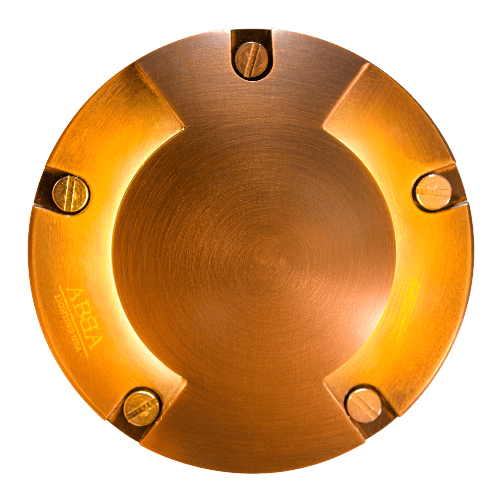 UNB10 Cast Brass In-Ground Well Light | Lamp Ready Low Voltage Landscape Light - Sun Bright Lighting