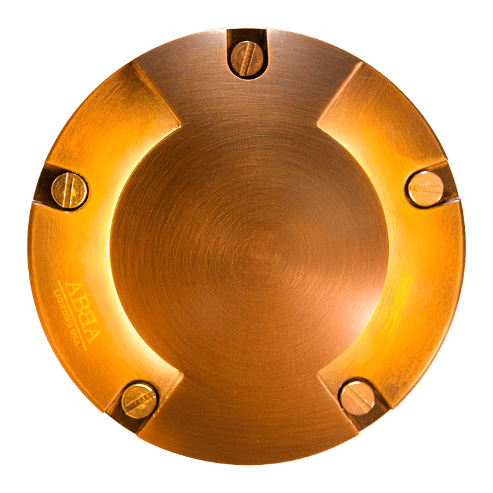 UNB10 Cast Brass In-Ground Well Light | Lamp Ready Low Voltage Landscape Light - Sun Bright Lighting